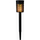 Lampë kopshti me diell Saska Garden, 36cm, me flakë zjarri fallco, 6 LED, e zezë