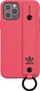 Mbajtëse telefoni Diesel adidas OR Hand Strap Case për iPhone 12 / 12 Pro 6.1\", rozë me të zeza