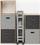 Karrocë organizimi me 3 kate 5 Five Simply Smart, me rrota, 40x15x75 cm, gri beton