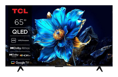 Телевизор TCL QLED 65T69C, 65\", 4K Ултра HD, Google TV, црн