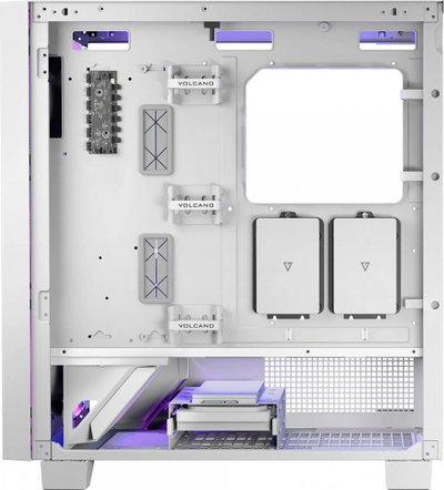 Куќиште за компјутер Modecom Perun Apex ARGB, бело, Midi Tower