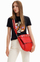 Çantë krahu Desigual Bag Half Logo 22 Bretú 22WAXP79 7029, e kuqe