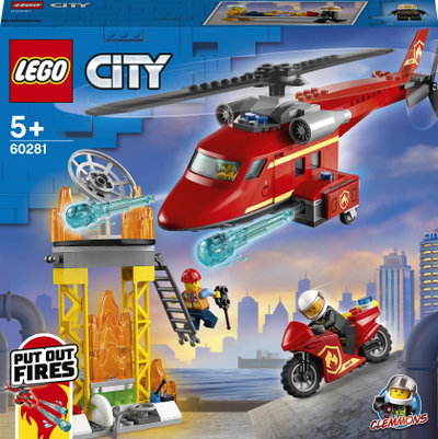 Set Lego City Fire Rescue Helicopter (60281)