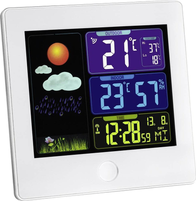 Stacion moti TFA SUN 35.1133.02, ekran me ngjyra, sensor pa kabllo, gri