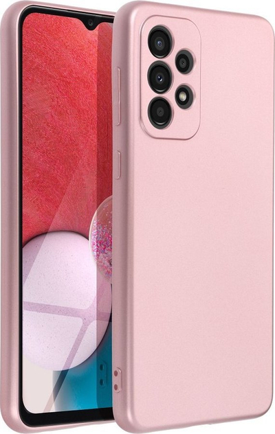 Këllëf telefoni Forcell Metallic për Samsung Galaxy A52 A52s, mbrojtës, rozë metalike