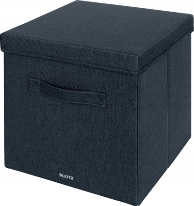Kuti ruajtëse Leitz Fabric Large, set 2 copë, me kapak, gri mat