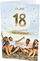 Kartolinë urimi AbCard Birthday 18 P19, ditëlindje 18 vjeç, me zarf, shumëngjyrëshe