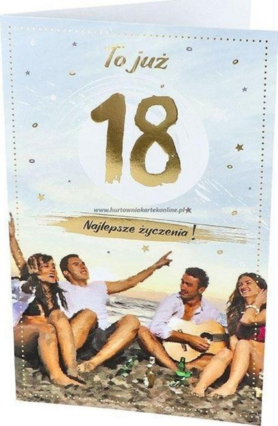 Kartolinë urimi AbCard Birthday 18 P19, ditëlindje 18 vjeç, me zarf, shumëngjyrëshe