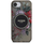 Мобилна маска Guess MagSafe за iPhone 16e, TPU PC, со цвеќиња, црна