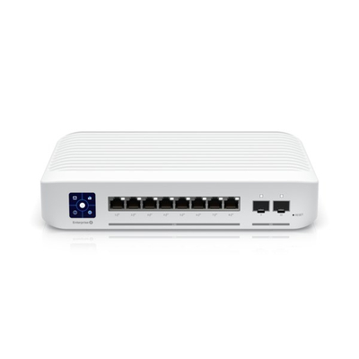 Switch rrjeti Ubiquiti UniFi Enterprise 8 PoE, 8x 2.5GbE PoE+, 2x 10G SFP+, çelik inox