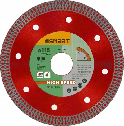 Disk prerës SMART365 Smart High Speed SM-10-115HS, diamant, 115mm