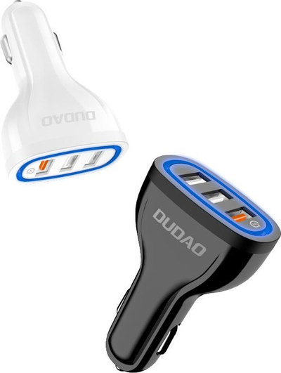 Karikues makine Dudao R7S, 3x USB, QC3.0 18W, i zi