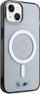 Mbështjellës telefoni BMW Silver Ring MagSafe, për iPhone 14 Plus, transparent