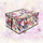 Kuti organizuese Vigar Floral Beauty Large, me kapak, me dorezë, shumëngjyrëshe