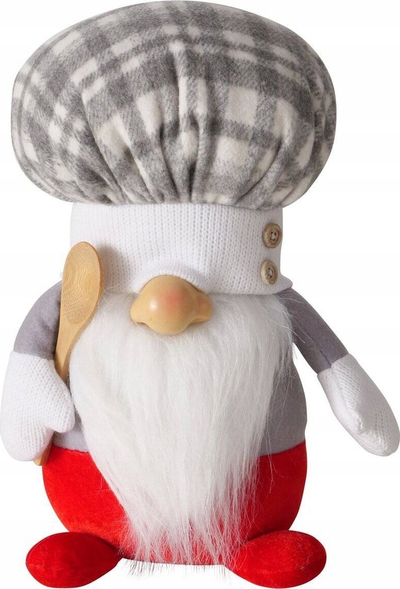 Figurinë prej stofi dekorative Cooky Chef, 28 cm, shumëngjyrëshe