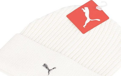 Kapuç beanie Puma Metal Cat 024874 02, akrilik, i bardhë