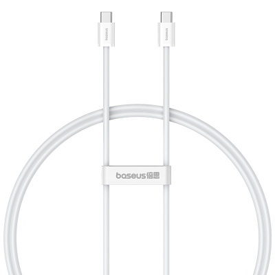 Kabllo USB C në USB C Baseus Superior, 30W, 1m, e bardhë