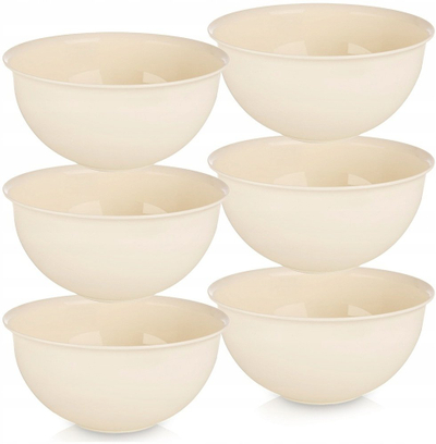 Set 6 tasash Lumarko Orion, 500 ml, plastikë, kremoze
