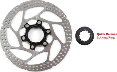 Disk frenash Clarks Centerlock Shimano, 180 mm, çelik inox, argjendtë