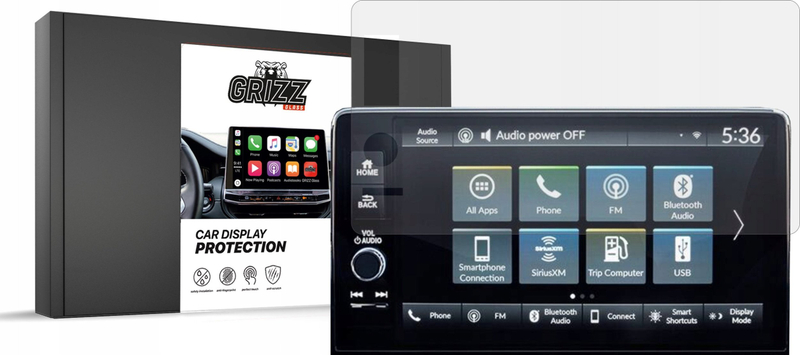 Film mbrojtës ekrani GRIZZ MatteScreen për Honda CR-V 9", anti-fingerprint, matte, transparent