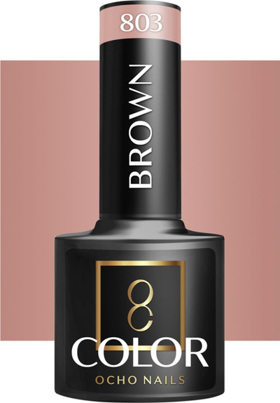 Llaku hibrid për thonj Activeshop Ocho Nails 803, 5 g, kafe