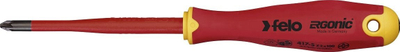 Turnivis i izoluar Felo E-slim, Slotted Pozidriv #2, 100mm