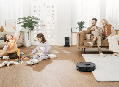 Robot pastrues Roborock S8 Plus, thithje 6000Pa, stacion vetëshkarkues, i zi