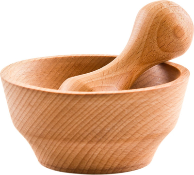 Havan kuzhine druri, dru ahu, 10.5cm, natyral