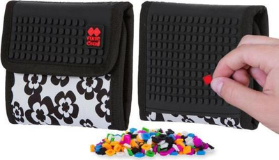 Portofol PIXIE CREW Wallet Me Panel, 13 cm, bardh e zi