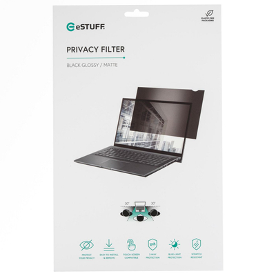 Filtër privatësie për ekran ESTUFF GLBB16355201, 16", për laptop