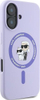 Kapak telefoni Karl Lagerfeld Liquid Silicone Karl &amp; Choupette, MagSafe, për iPhone 16 6.1", vjollcë