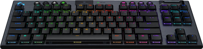 Tastierë gaming Logitech G915 X TKL, wireless, RGB, e zezë