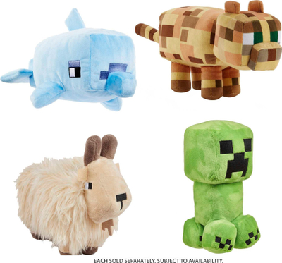 Set lodrash pelushi Minecraft, 6 copë, 20 cm, shumëngjyrëshe