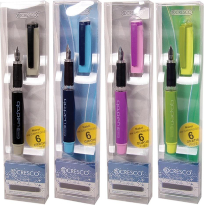 Set stilolaps Cresco Go Pen Colors + 6 mbushës për stilolaps