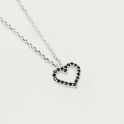 Qafore PDPAOLA Black Heart Silver CO02-221-U