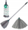 Mop Sauber Eco Ego Circular Rubi, mikrofibër, bisht teleskopik, gri