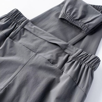 Pantallona sportive IQ Surio Pants M, najlon elastik, për burra, gri