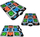 Тепих за танцување Mad Monkey Retro Dance Mat 2000023, 110 песни, 3 нивоа на тежина, повеќебоен