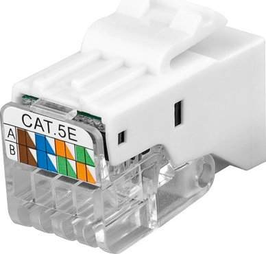 Modul rrjeti Wentronic Goobay KeyStone RJ45 CAT5e, UTP, 100 MHz, i bardhë