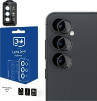 Mbrojtëse kamere 3MK Lens Protection Pro, për Samsung Galaxy S25 S24 FE, xham i temperuar 9H, e zezë
