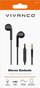 Kufje me kabllo Vivanco 61740, stereo, 3.5 mm, të zeza