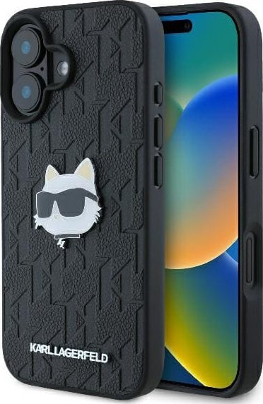 Kapak telefoni Karl Lagerfeld KLHCP16SPGKLCHPK, iPhone 16 6.1", hardcase, i zi