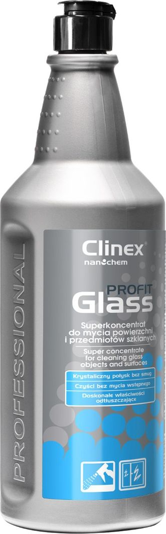 Lëng pastrues xhami Clinex Profit Glass, 1L, koncentrat, transparent