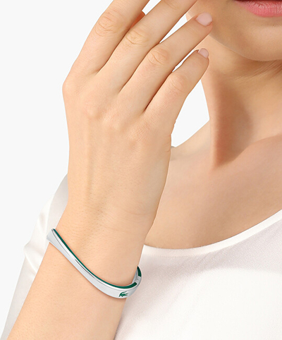 Byzylyk për femra Lacoste Glori 2040542, i argjendtë/gjelbër