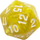 Set zare RPG Q Workshop Pearl Light Yellow Rebel, efekt perle, 7 copë, e verdhë e çelët