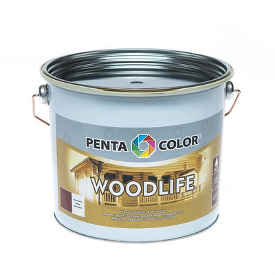 Llak impregnues për dru Pentacolor Woodlife, 2.7L, kafe e kuqërremtë