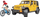 Set lodrash Bruder Jeep Wrangler Unlimited Rubicon 02543, me biçikletë mali, me figurë çiklisti