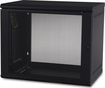 Kabinet rrjeti muror APC NetShelter WX 9U, 19", me derë me rrjetë, i zi
