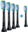 Комплет глави за четки за заби Philips Sonicare HX9045/88 C3 Premium Plaque Defence, 5 парчиња, црни