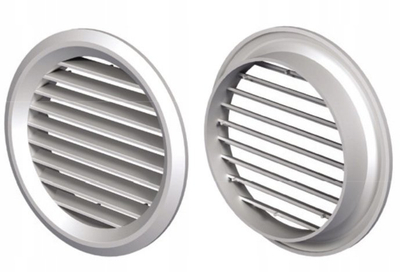 Grilë ventilimi Ventika MW 100 ko, rrumbullake, me rrjetë insektesh, e bardhë